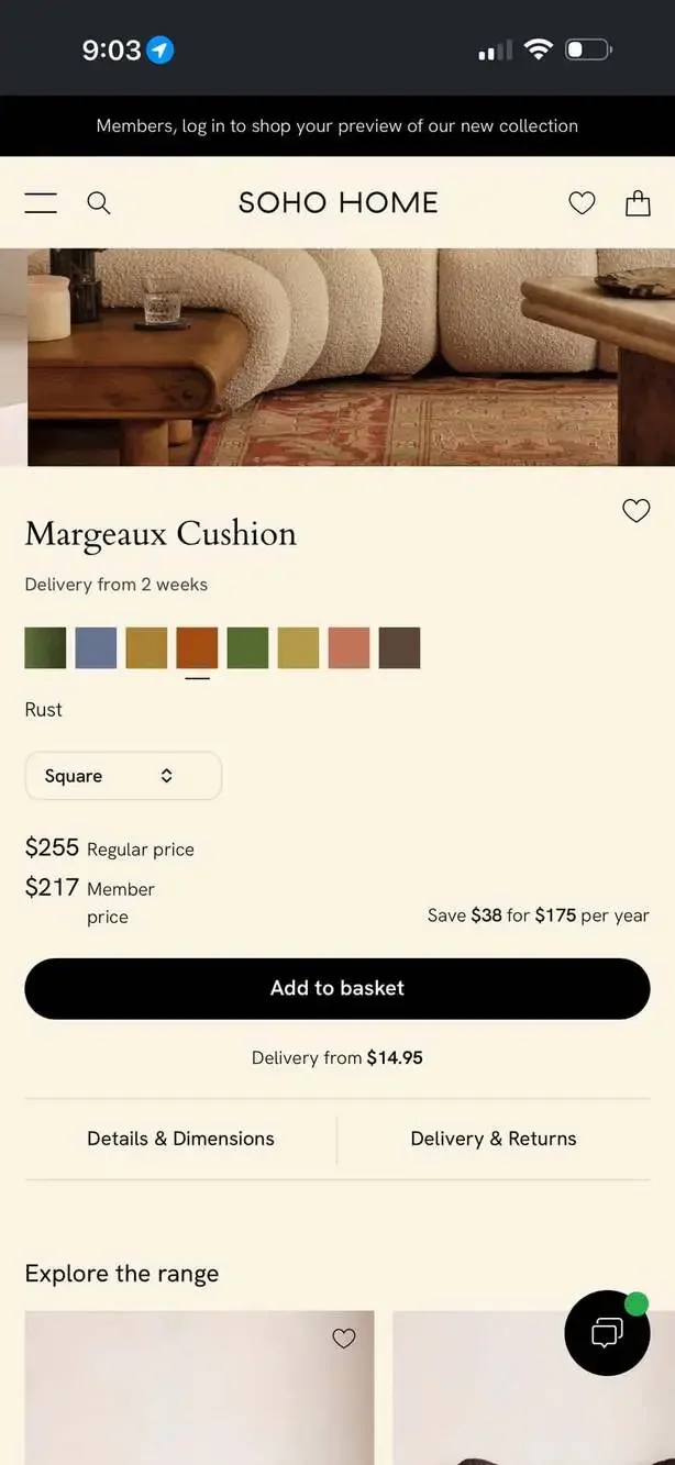 Soho Home Margeaux Cushions Rust Velvet Feather Throw Pillows Setof5